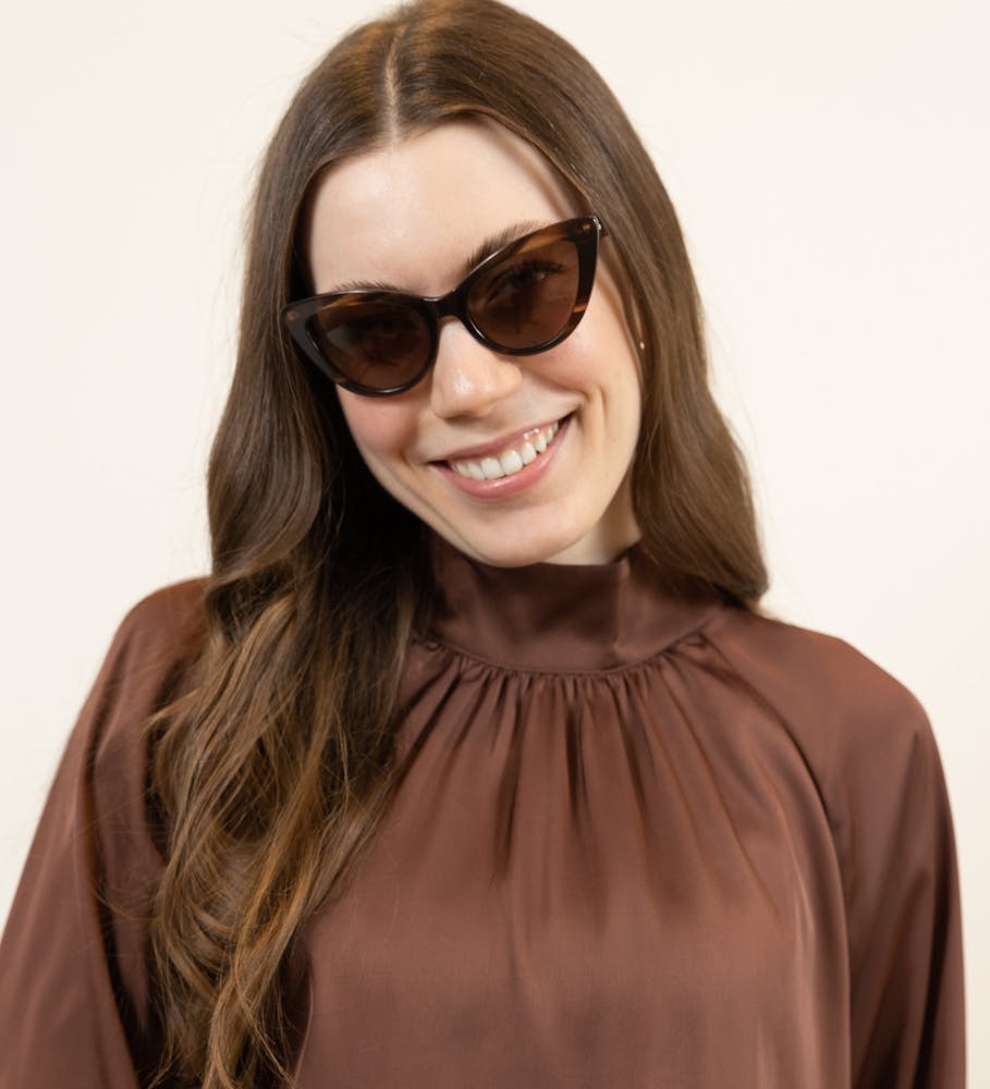 Stella Dark Brown Sunglasses
