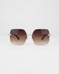 Billie Gold Rimless Sunglasses