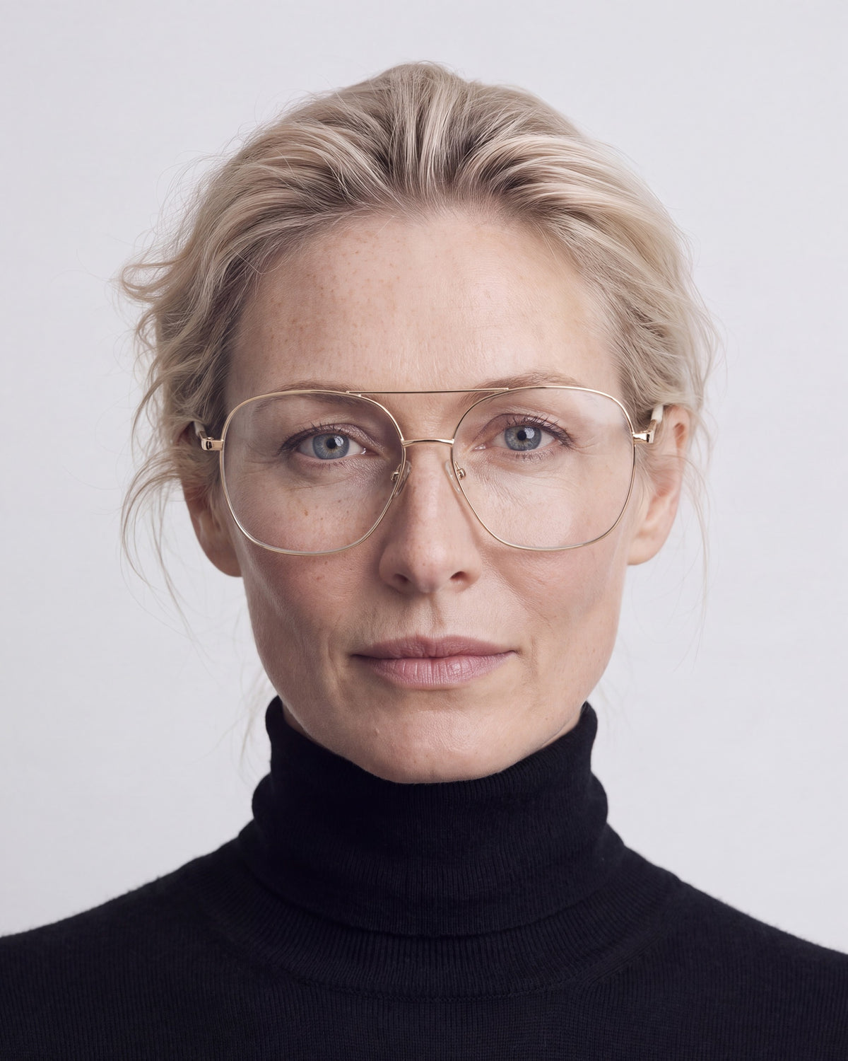 Ella Gold Readers, worn