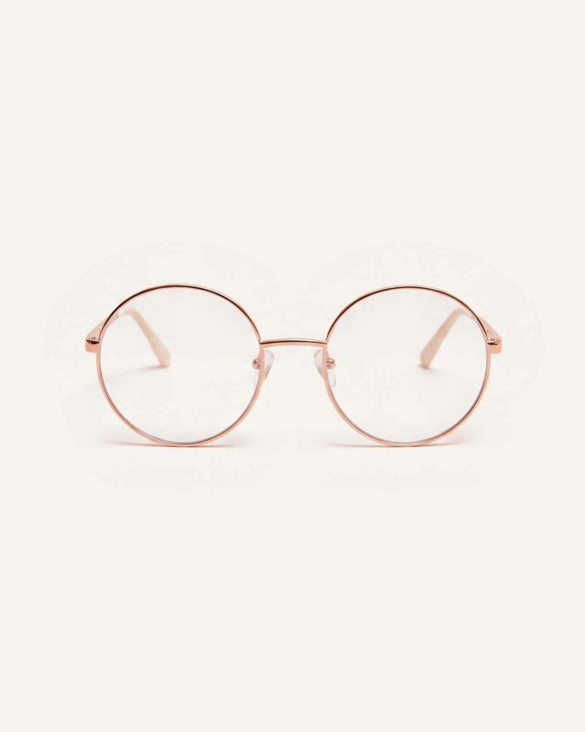 Grace Rose Gold Readers, front