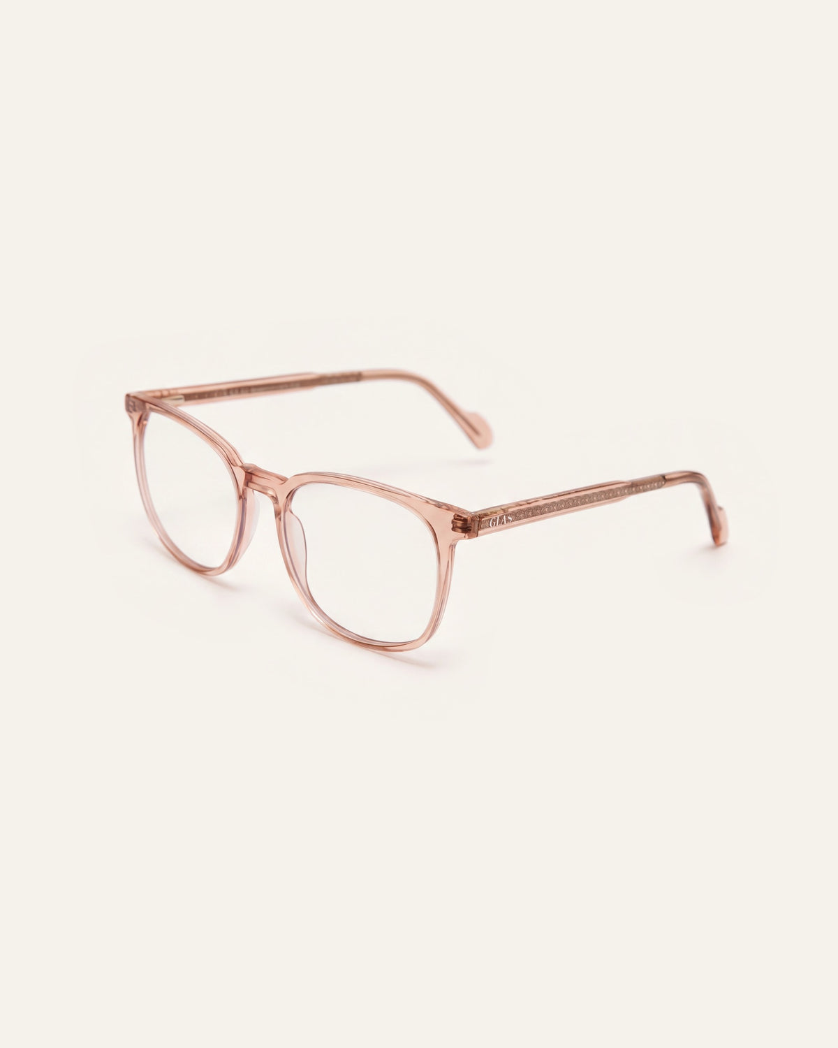 Molly Powder Pink Readers, three quarter