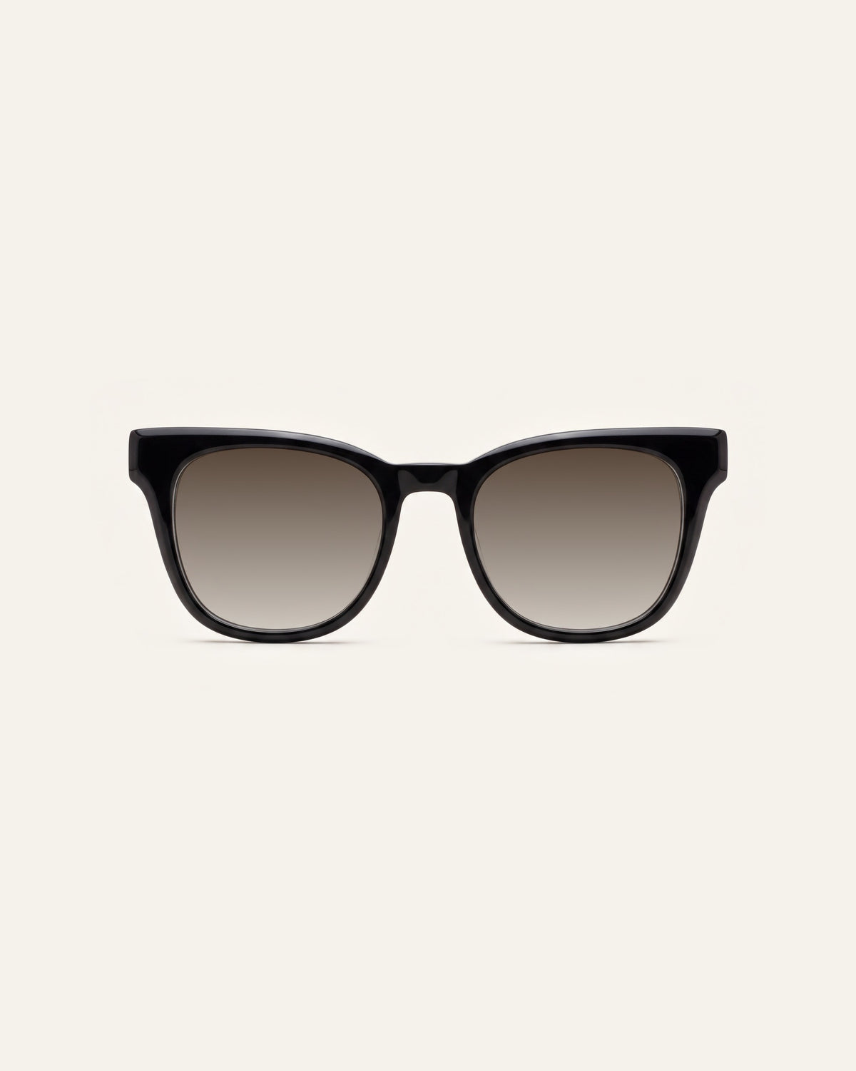 Zoey in black, front, Sun lenses