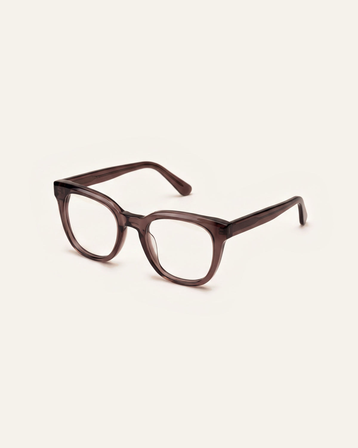 Zoey in dark brown, three-quarter view