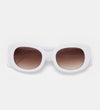 Maj White Sunglasses