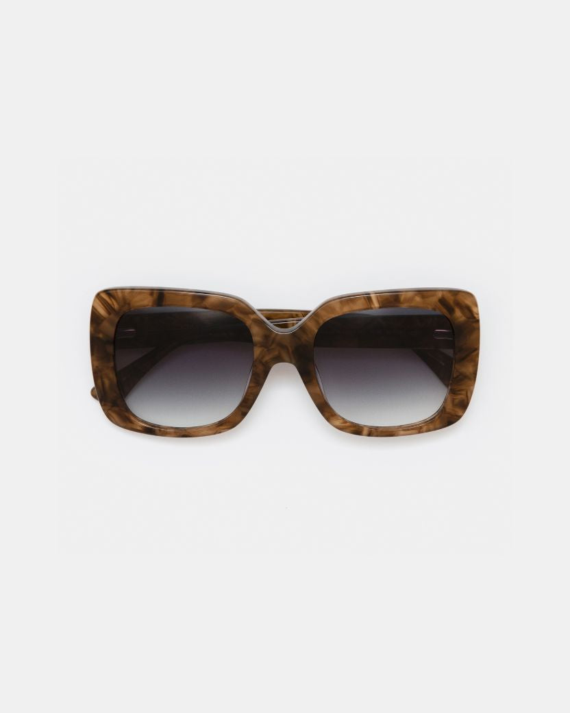 Mio Brown Marble Sunglasses